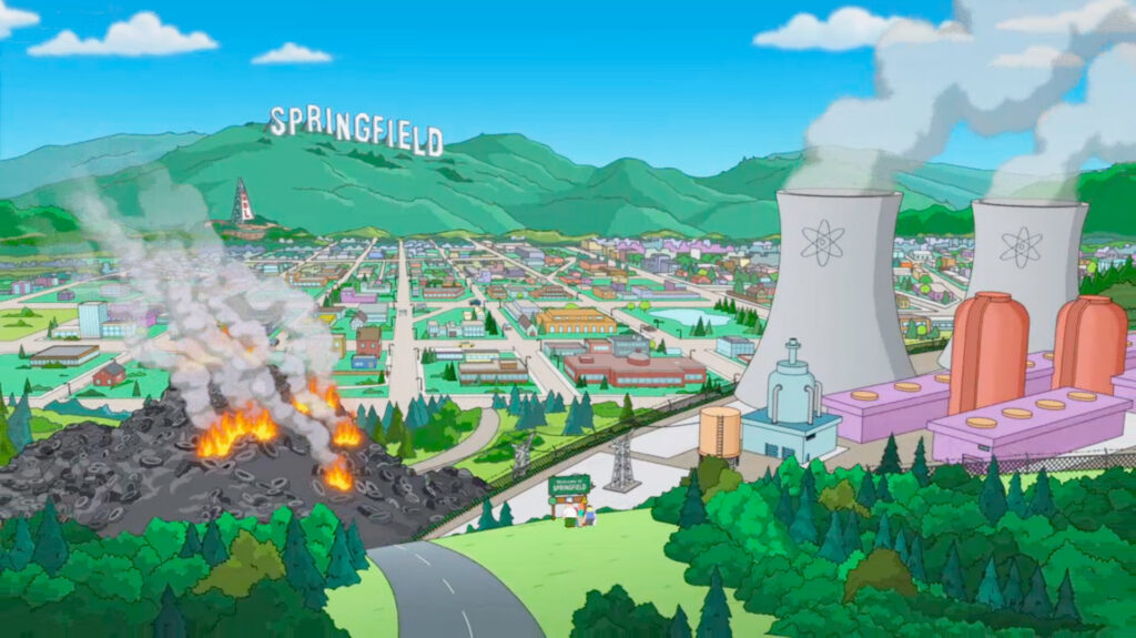 Panorama da cidade de Springfield.