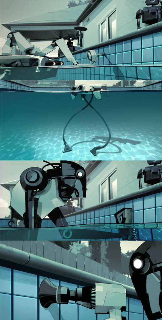 Evolução dos upgrades como limpador de piscina.