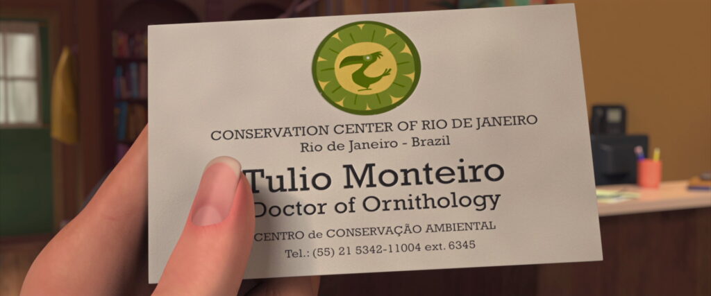 Cartão de visitas do doutor brasileiro.